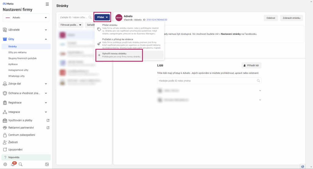 BM7 - Tvorba a nastavení položek v Meta Business Manageru krok za krokem