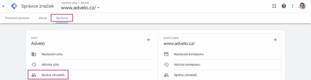 Google Tag Manager 2 - Jak nasdílet přístupy do Google Ads, Analytics 4, Google Merchant, Google Tag Manager